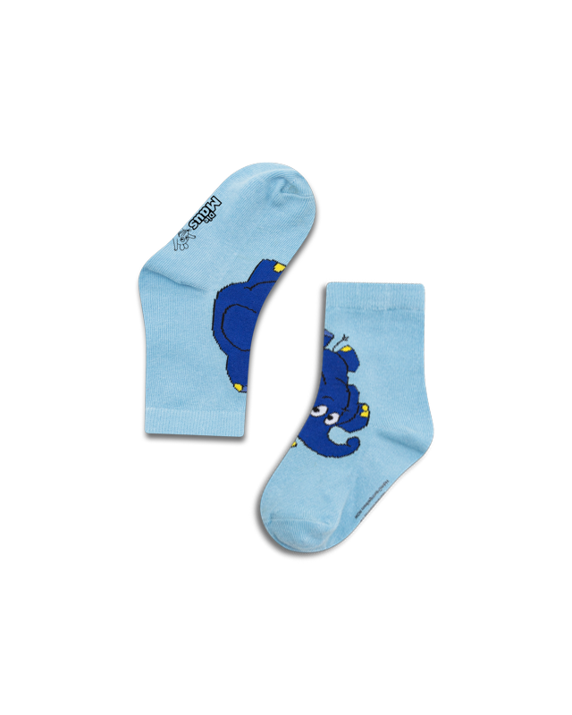 koaa – L'Éléphant « Footstand » – Chaussettes bleues