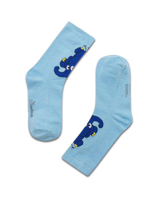 koaa – L'Éléphant « Footstand » – Chaussettes bleues