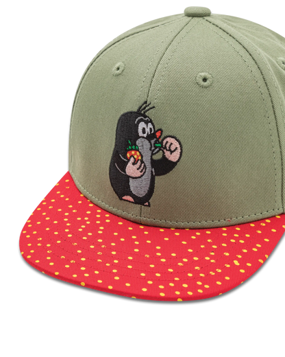 koaa – Der kleine Maulwurf "Erdbeere" – Snapback green/red
