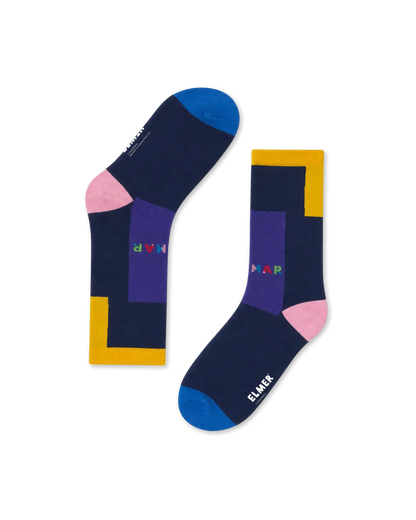 koaa – Elmer Color Block - Socks Kids navy