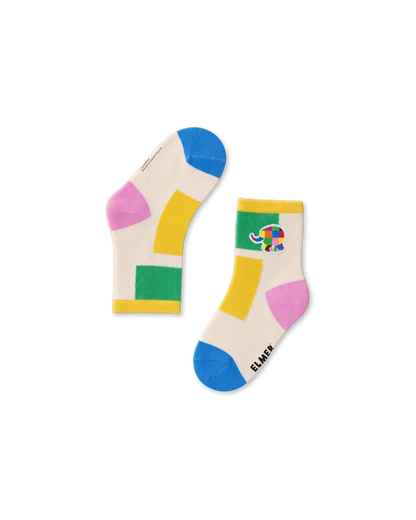 koaa – Elmer Color Block – Socks Kids beige