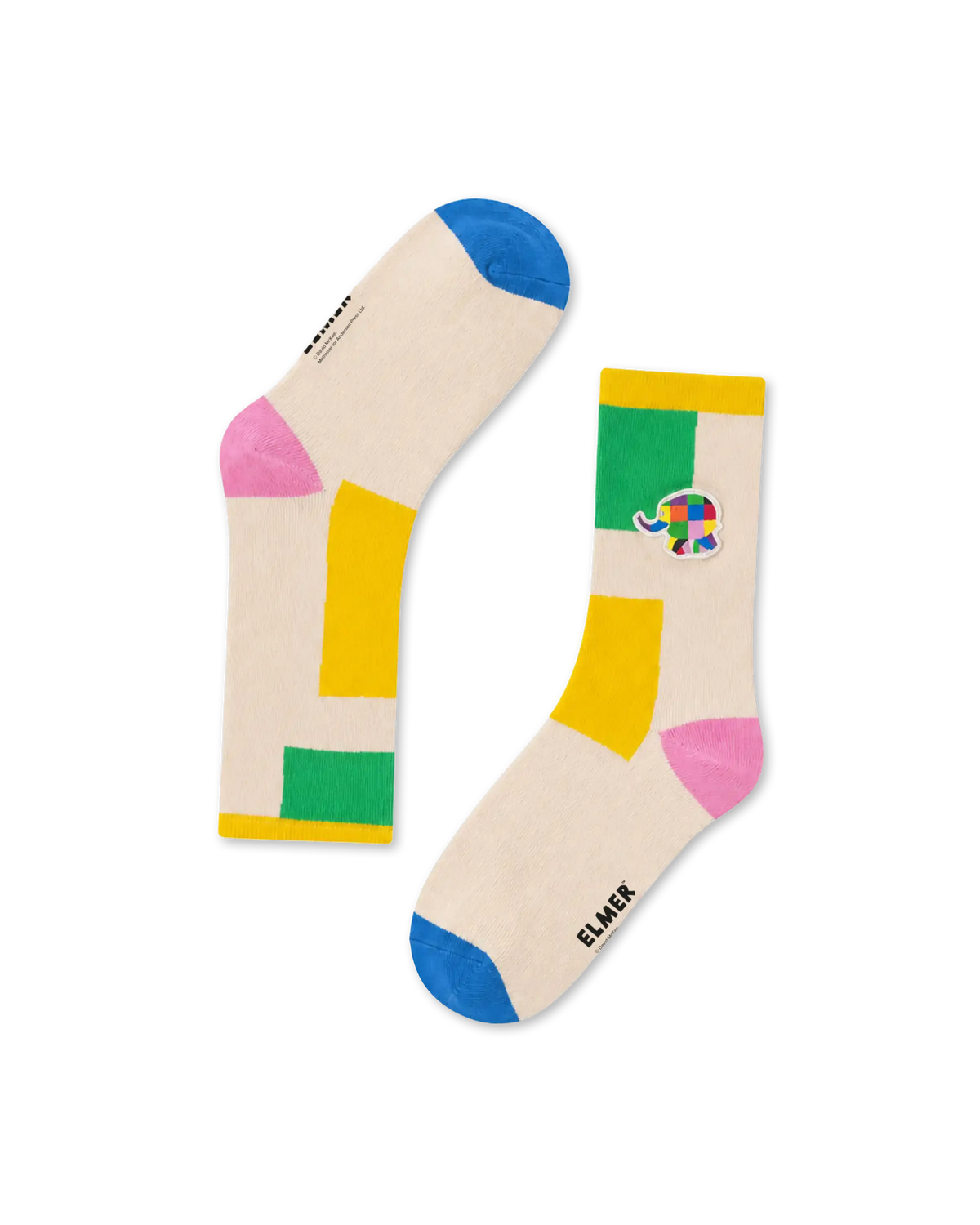 koaa – Elmer Color Block – Socks Kids beige