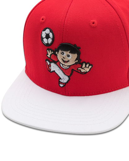 koaa – Mainzelmännchen "Fritzchen am Ball" – Snapback red/white