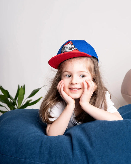 Detailansicht von koaa – Benjamin Blümchen “Auf’m Schirm” – Snapback blue/red