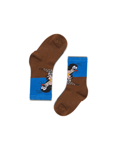 koaa – Der kleine Maulwurf "Am Graben" – Socks blue/brown
