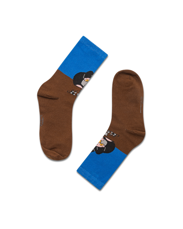 koaa – Der kleine Maulwurf "Am Graben" – Socks blue/brown