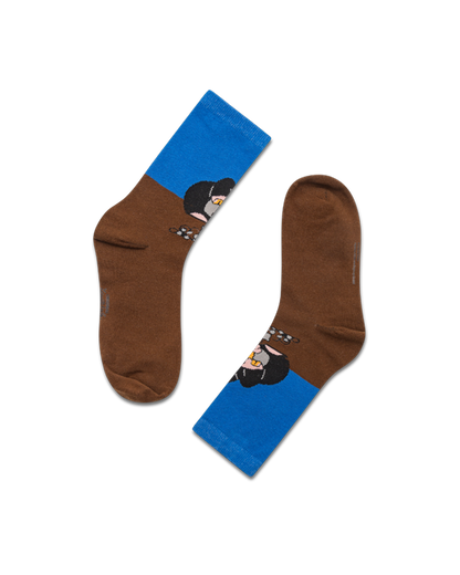 koaa – Der kleine Maulwurf "Am Graben" – Socks blue/brown