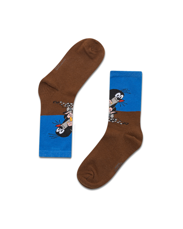 koaa – Der kleine Maulwurf "Am Graben" – Socks blue/brown