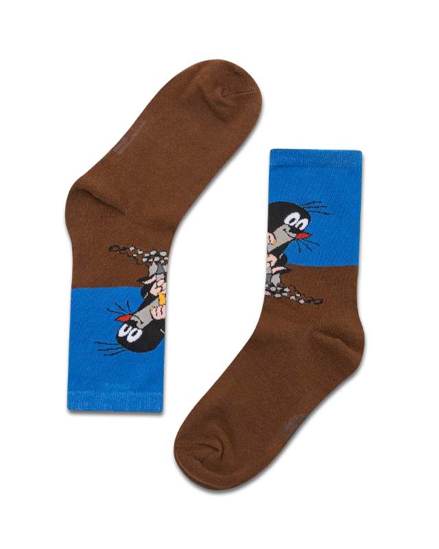 koaa – Der kleine Maulwurf "Am Graben" – Socks blue/brown