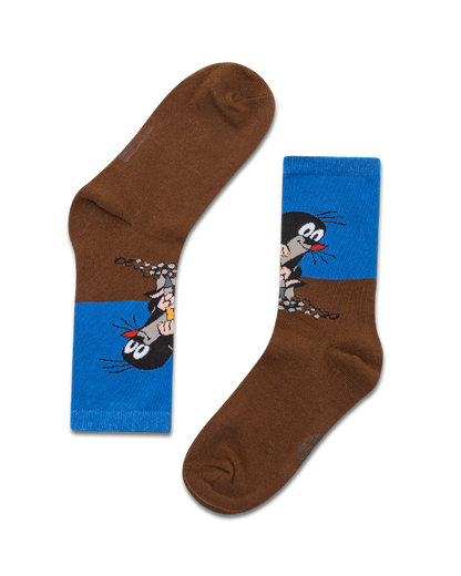 koaa – Der kleine Maulwurf "Am Graben" – Socks blue/brown