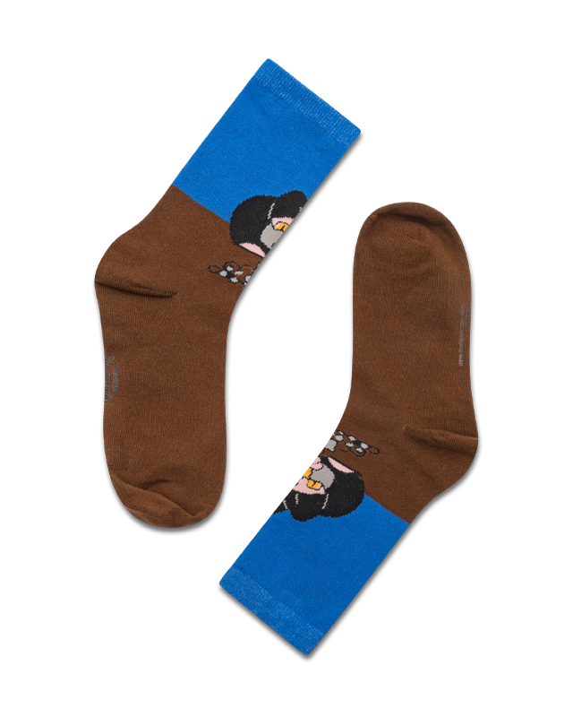 koaa – Der kleine Maulwurf "Am Graben" – Socks blue/brown
