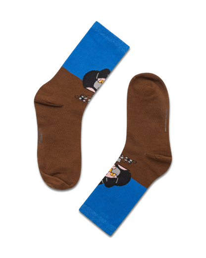 koaa – Der kleine Maulwurf "Am Graben" – Socks blue/brown
