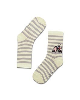 koaa – La petite taupe « Stripes » – Chaussettes vert/gris