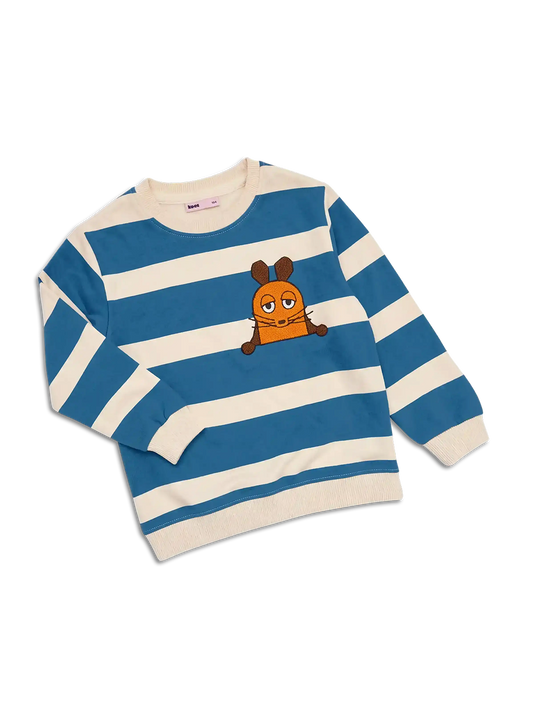 koaa – Die Maus Stripes – Sweater Kids blue/cream