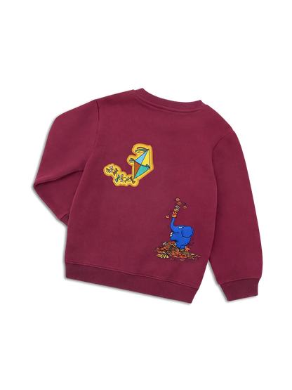 koaa – Die Maus Patches – Sweater Kids maroon