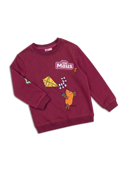 koaa – Die Maus Patches – Sweater Kids maroon