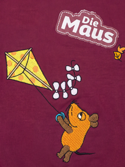 koaa – Die Maus Patches – Sweater Kids maroon