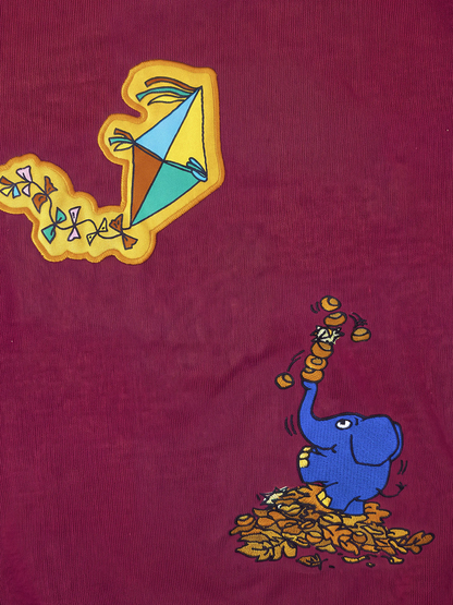 koaa – Die Maus Patches – Sweater Kids maroon