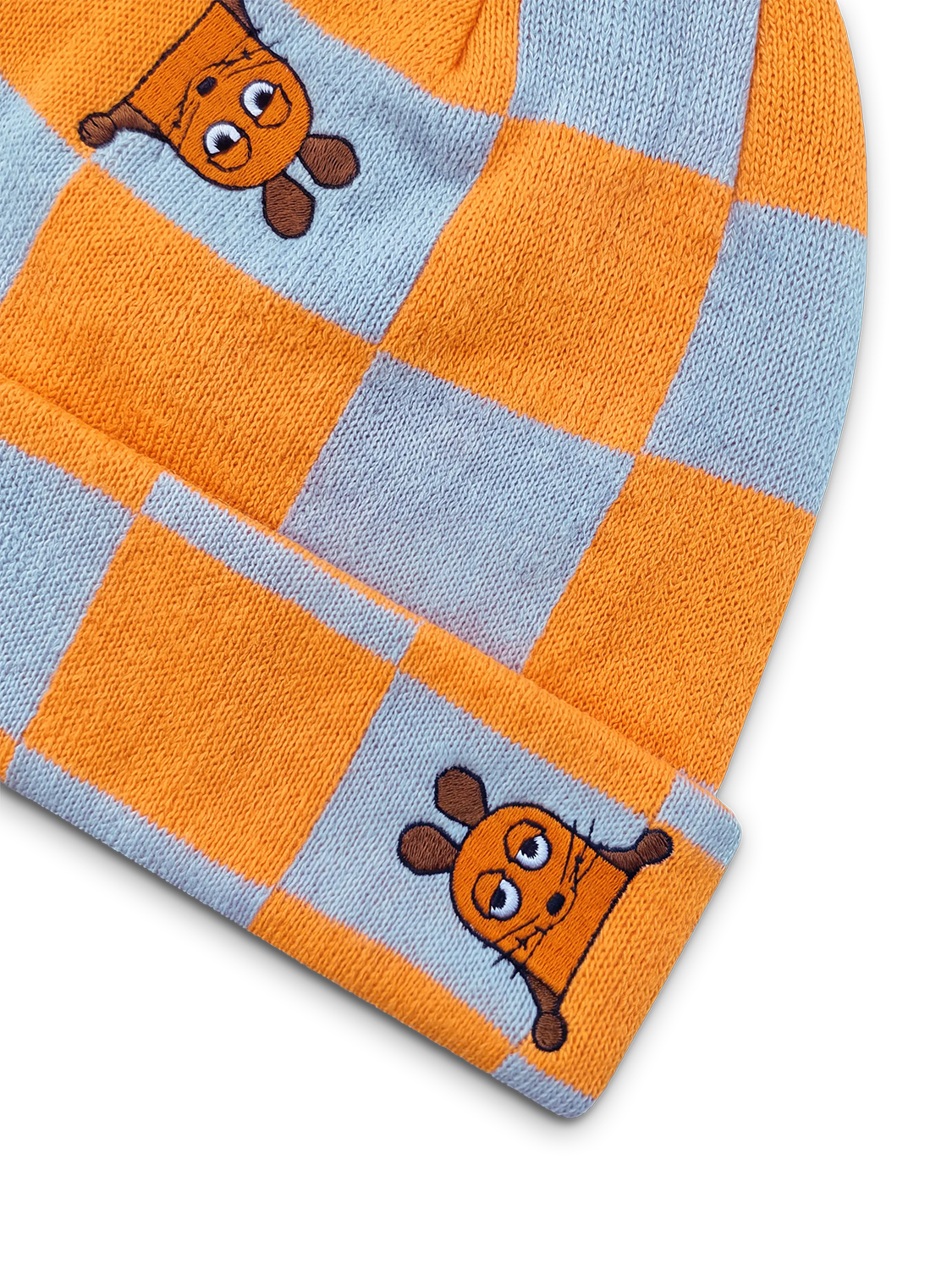 koaa – La souris Karo – Bonnet orange/bleu