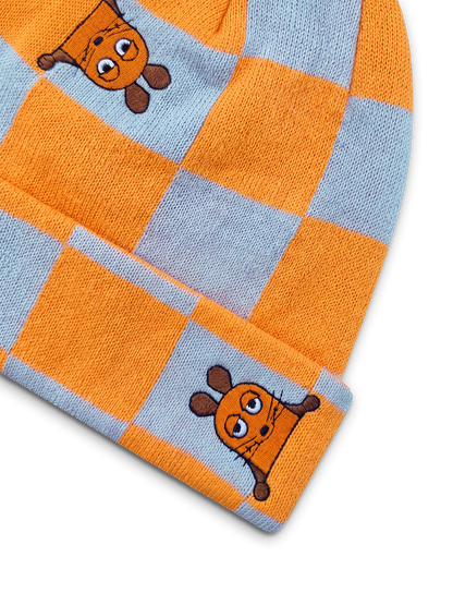 koaa – La souris Karo – Bonnet orange/bleu