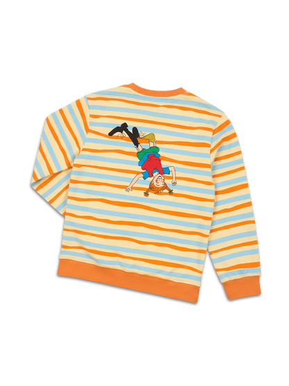 koaa – Pippi Langstrumpf Stripes – Longsleeve beige/blue/orange