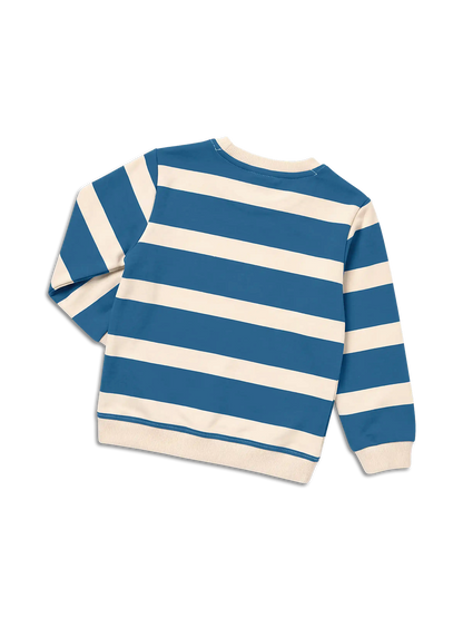 koaa – Die Maus Stripes – Sweater blue/cream