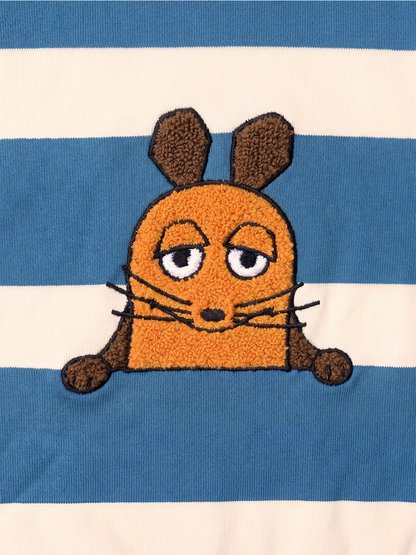 koaa – Die Maus Stripes – Sweater blue/cream