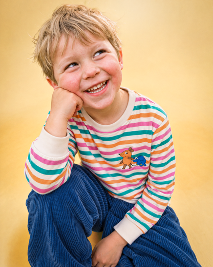 koaa – Die Maus Spaziergang – Longsleeve Kids beige