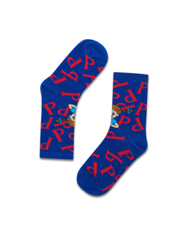 koaa – Pippi Brindacier “P” – Easy Chaussettes bleu/rouge