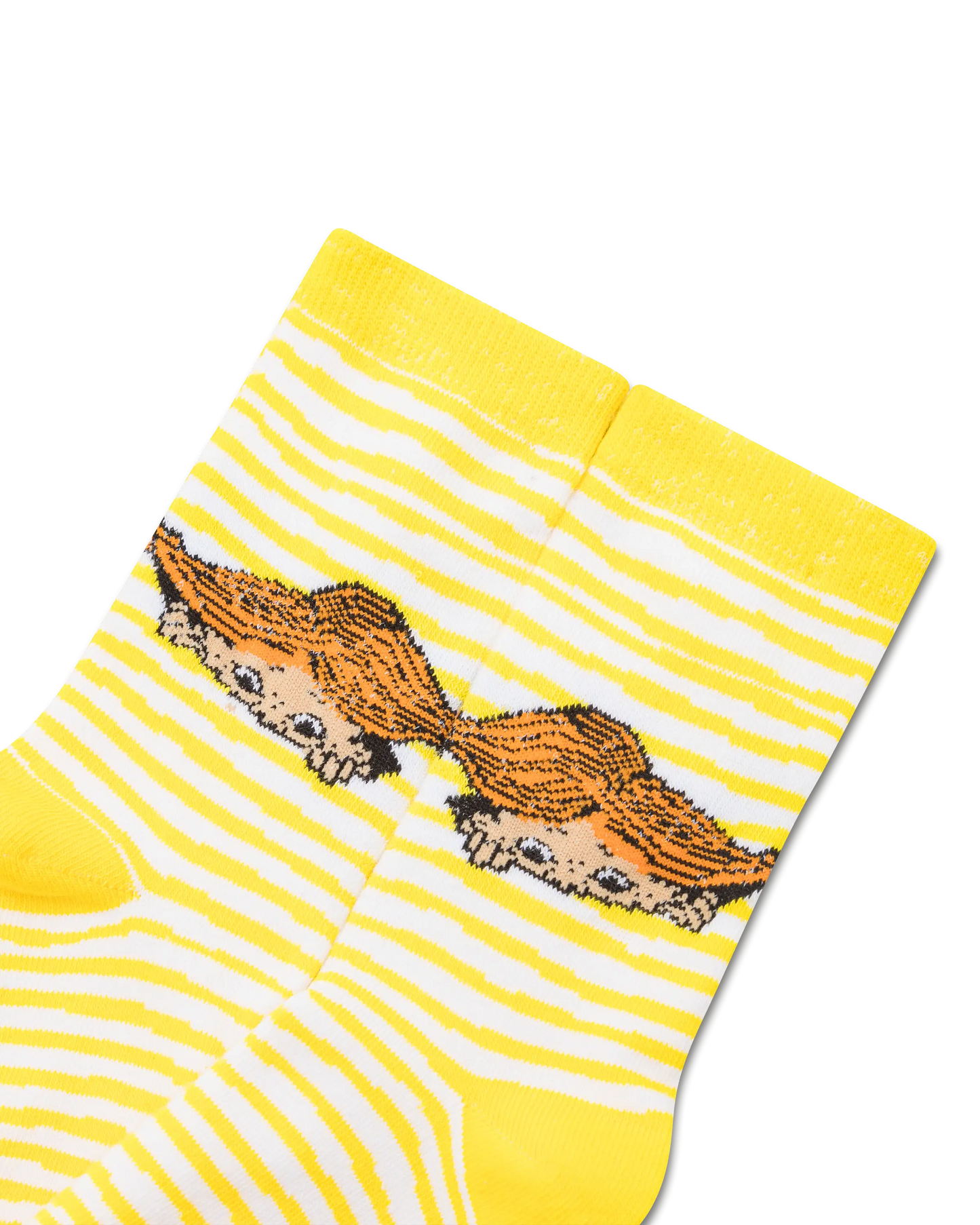 koaa – Pippi Langstrumpf Stripes – Easy Socks yellow/white