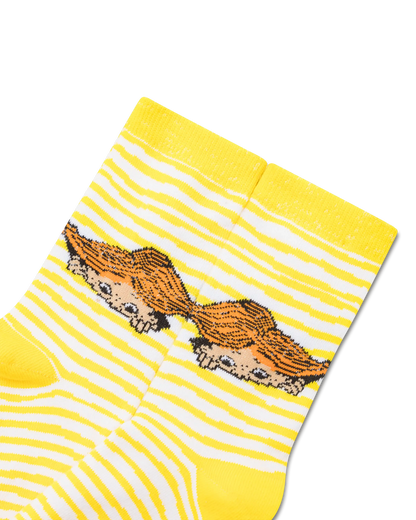 koaa – Pippi Langstrumpf Stripes – Easy Socks yellow/white