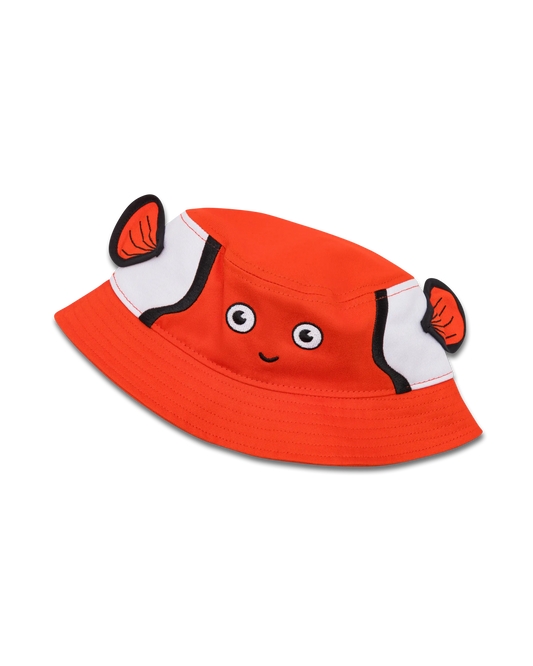 koaa – Clara der Clownfisch – Maskottchen Fischerhut orange