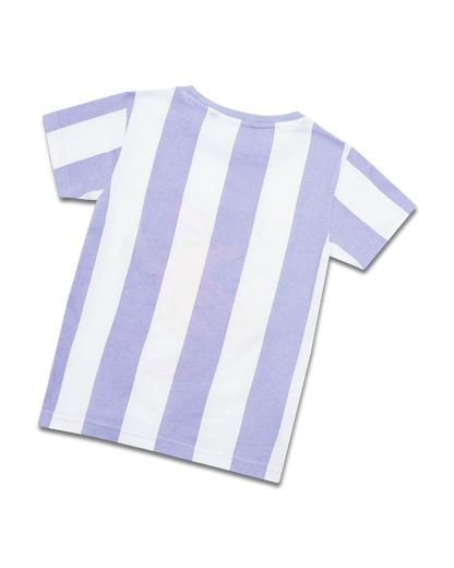 koaa – Die Ente Ice Cream Stripes – T-Shirt white/purple