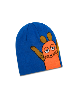 koaa – Die Maus “Silhouette” – Reversible Beanie blue/orange