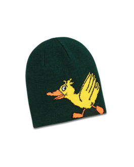 koaa – Die Ente “Silhouette” – Reversible Beanie green/red/beige