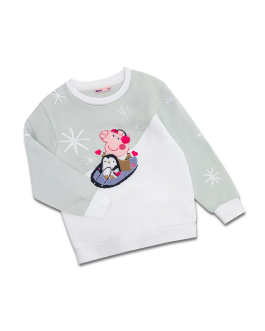 koaa – Peppa Wutz “Winter Time” – Sweater blue/white