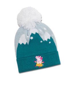 koaa – Peppa Wutz “Winter Time” – Bobble Beanie blue/white/green