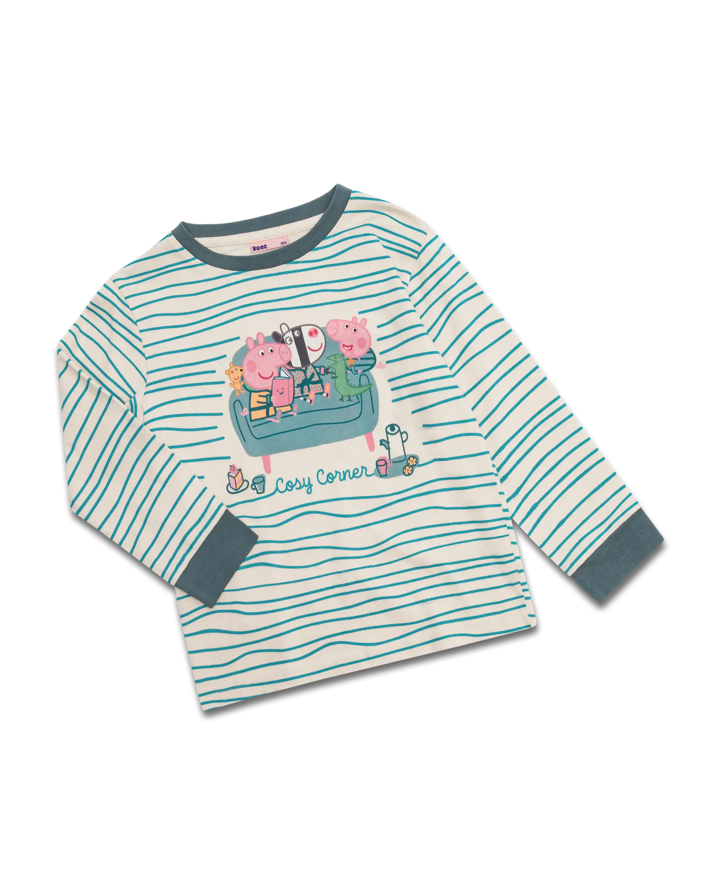 koaa – Peppa Wutz “Cozy Corner” – Longsleeve green/beige