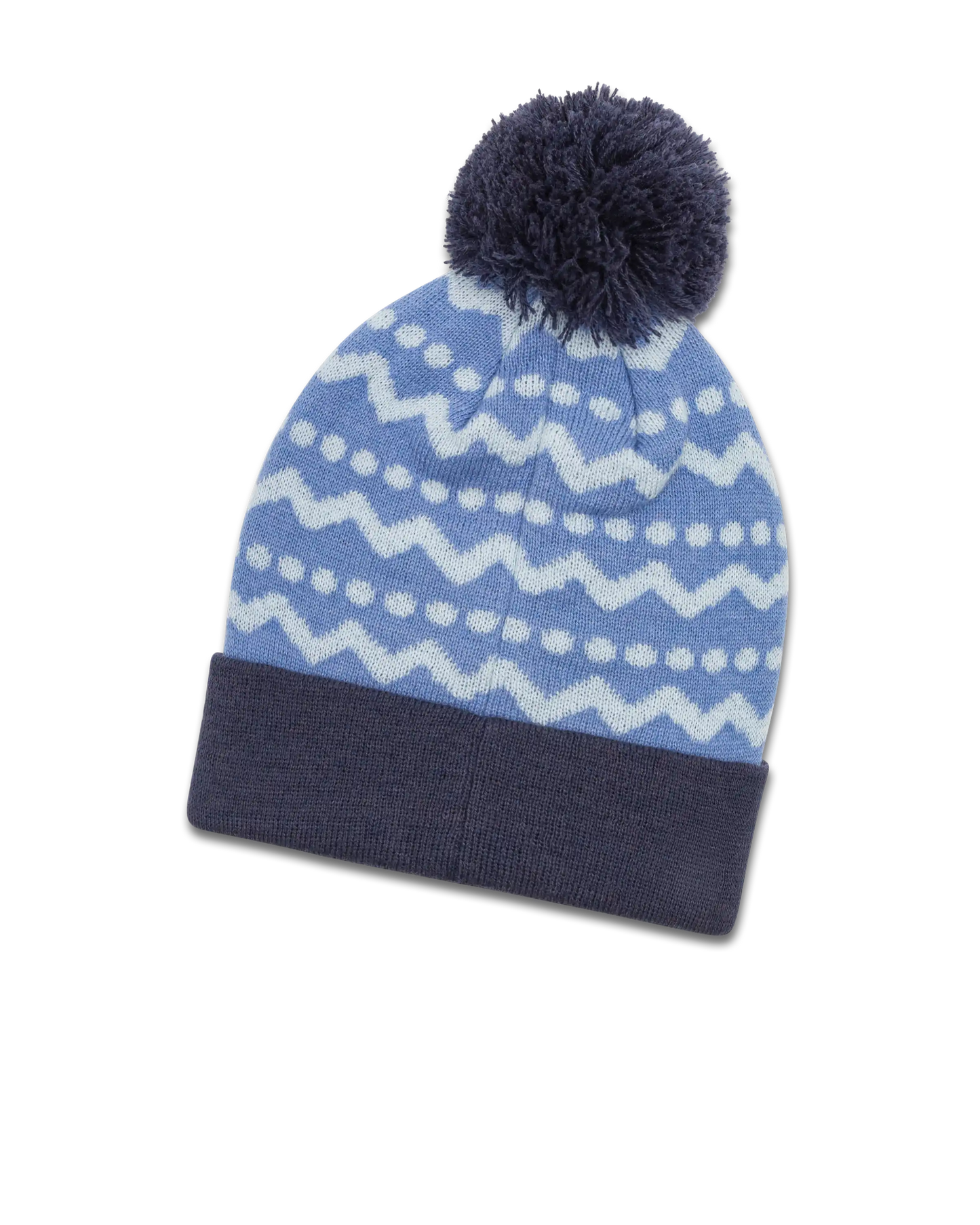 koaa – George Wutz “Zig Zag” – Bobble Beanie navy/blue