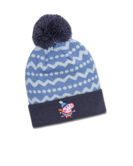 koaa – George Wutz “Zig Zag” – Bobble Beanie navy/blue