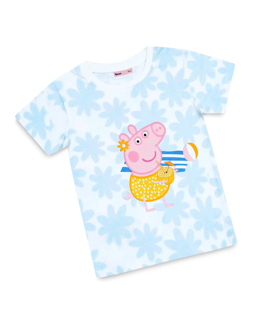 koaa – Peppa Wutz "Summer Vibes" – T-Shirt white/blue