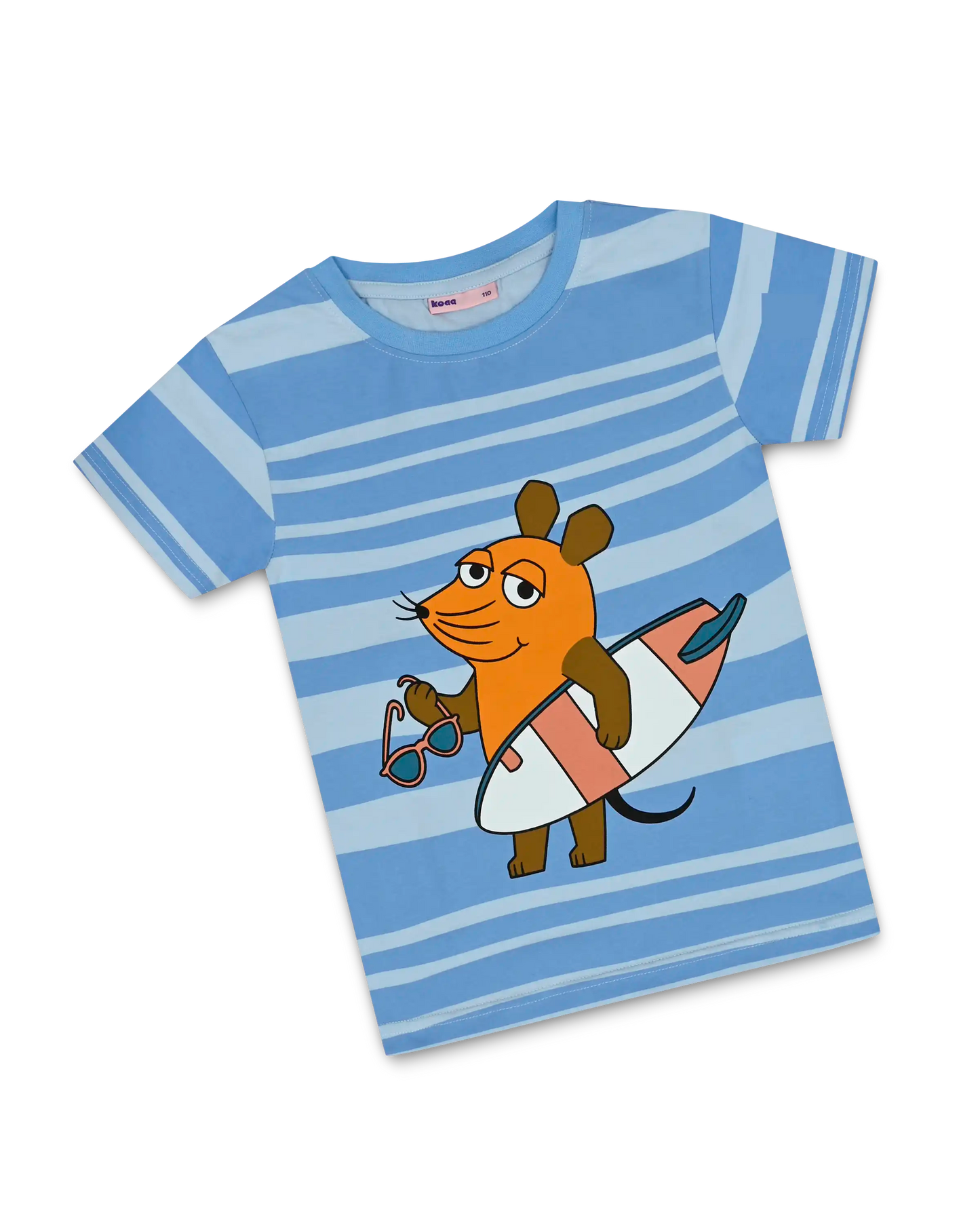 koaa – Die Maus "Surfer" – T-Shirt blue