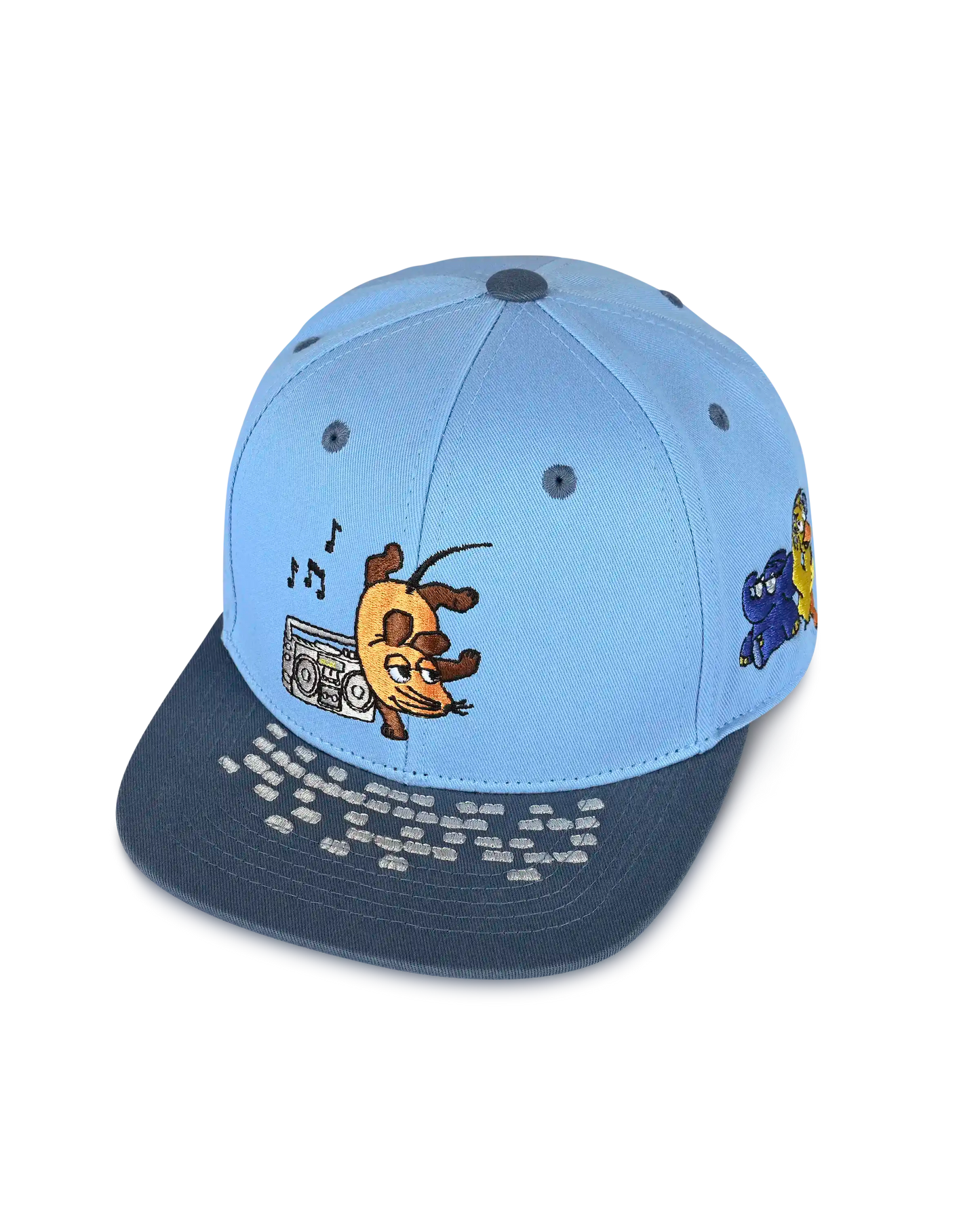 koaa – Maus, Elefant & Ente “Boombox” – Snapback blue/gray