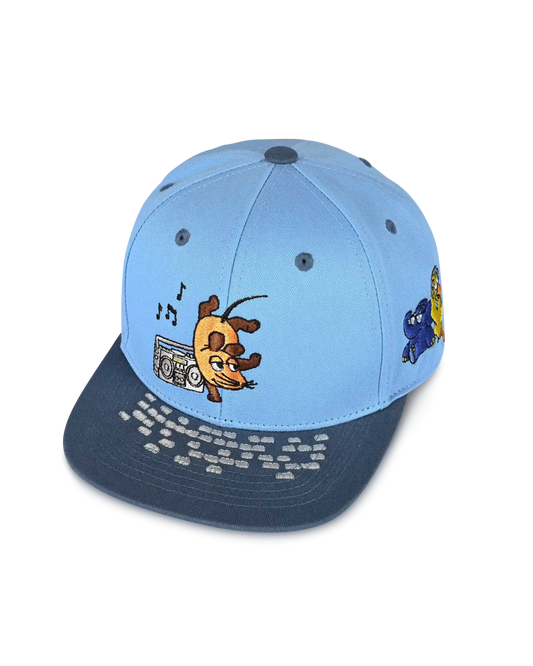 koaa – Maus, Elefant & Ente “Boombox” – Snapback blue/gray