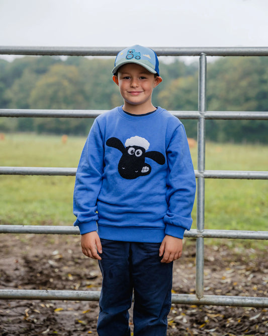 Detailansicht von koaa – Shaun das Schaf “Smile” – Sweater blue