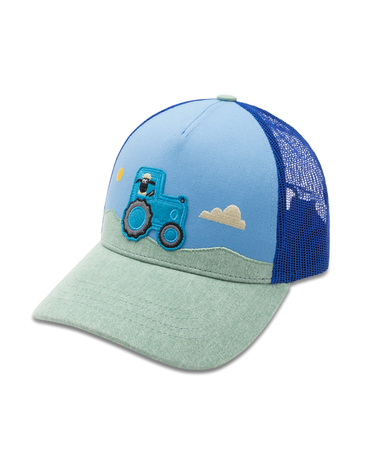 koaa – Shaun das Schaf „Traktor“ – Trucker Cap blue/green