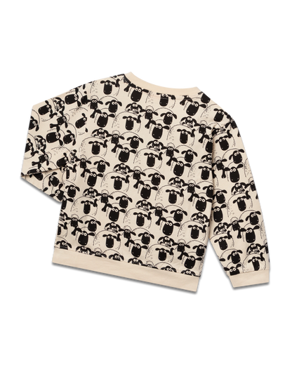 koaa – Shaun das Schaf “Schafherde” – Longsleeve beige