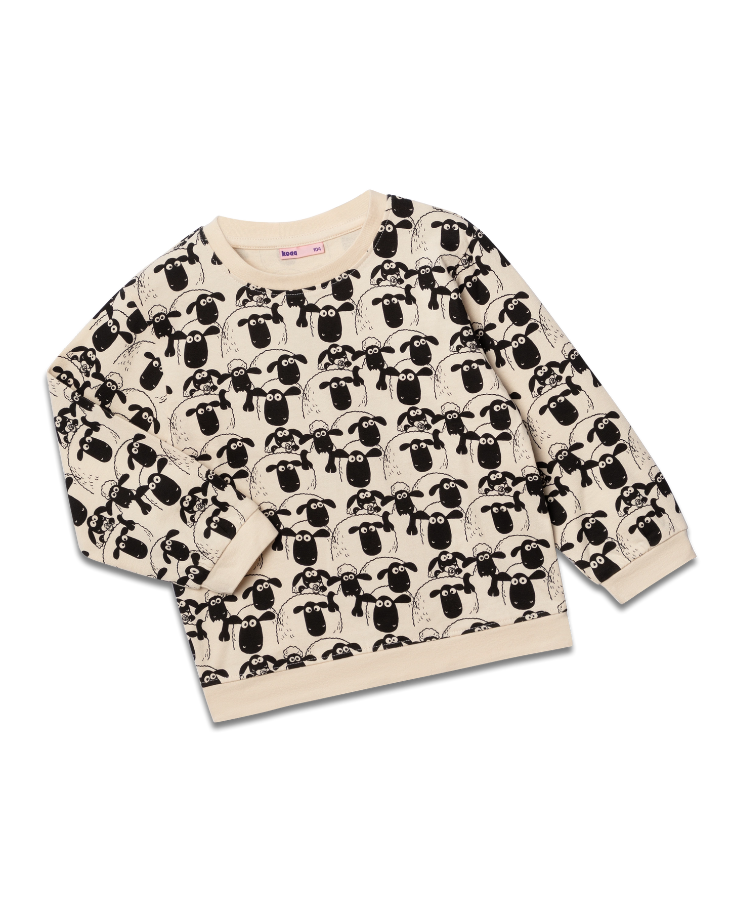 koaa – Shaun das Schaf “Schafherde” – Longsleeve beige
