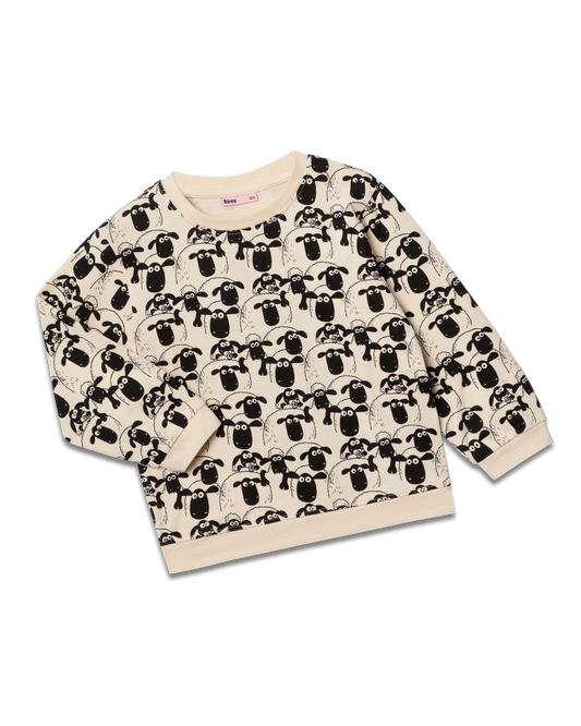 koaa – Shaun das Schaf “Schafherde” – Longsleeve beige