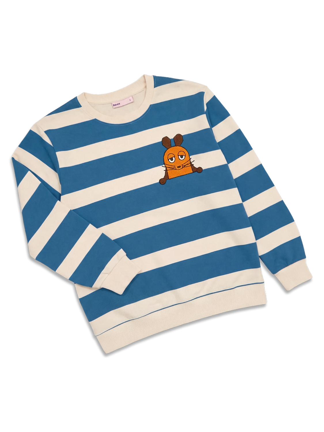 koaa – Die Maus Stripes – Sweater blue/cream